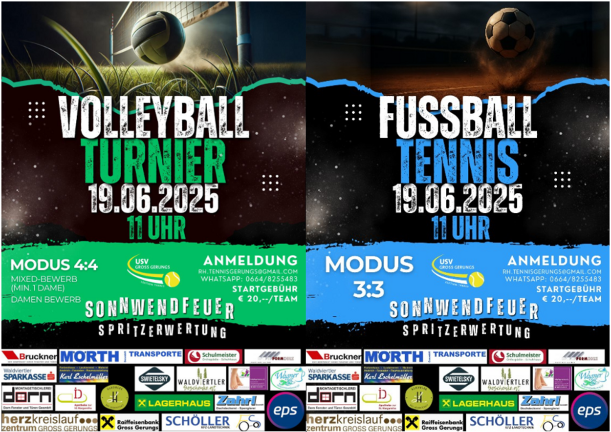 Fußballtennis & Volleyball - Sonnwendfeuer 19.06.