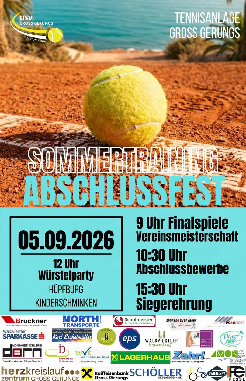Abschlussfest Sommertraining + Finale Vereinsmeisterschaften